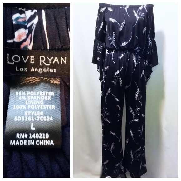 Love Ryan Los Angelos Pants - Like New ~ Love Ryan L.A. Off the Shoulders Jumper